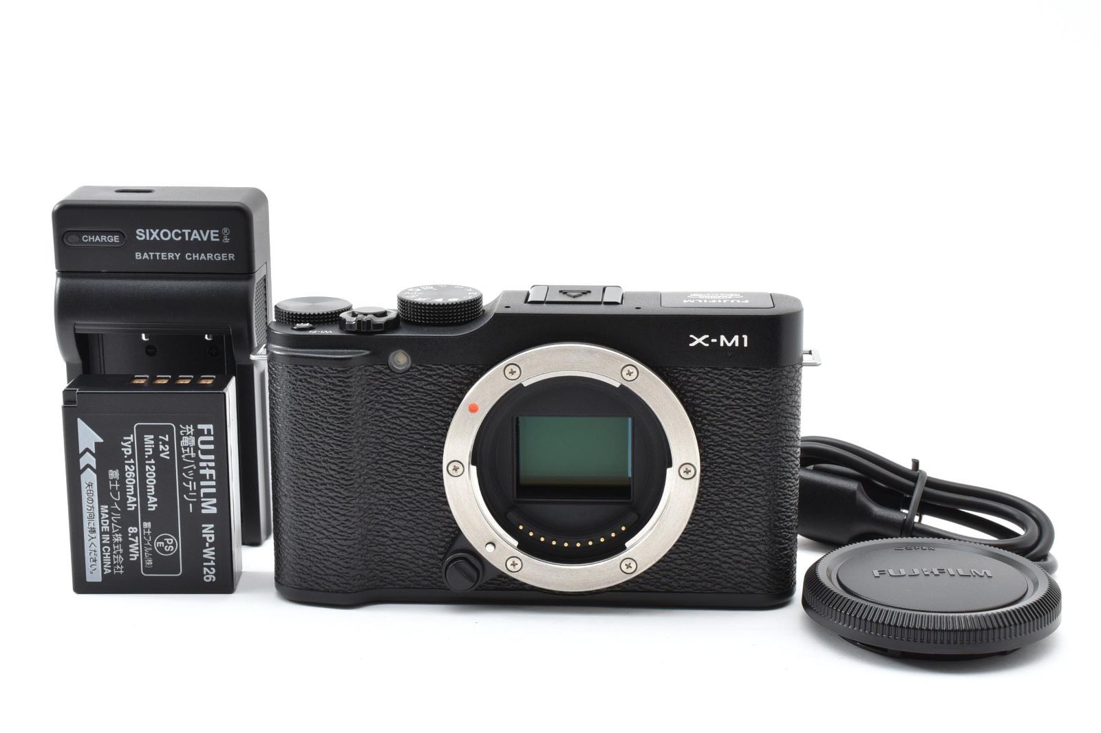 ★美品★FUJIFILM X-M1 ボディ ブラック デジカメ 動作確認済み 富士フイルム ミラーレス一眼 #A09006-1