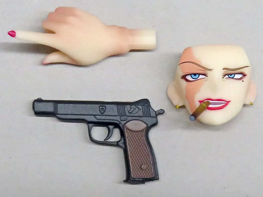 中古】フィギュア [単品] 葉巻くわえ顔＆拳銃パーツ 「バラライカ 真紅