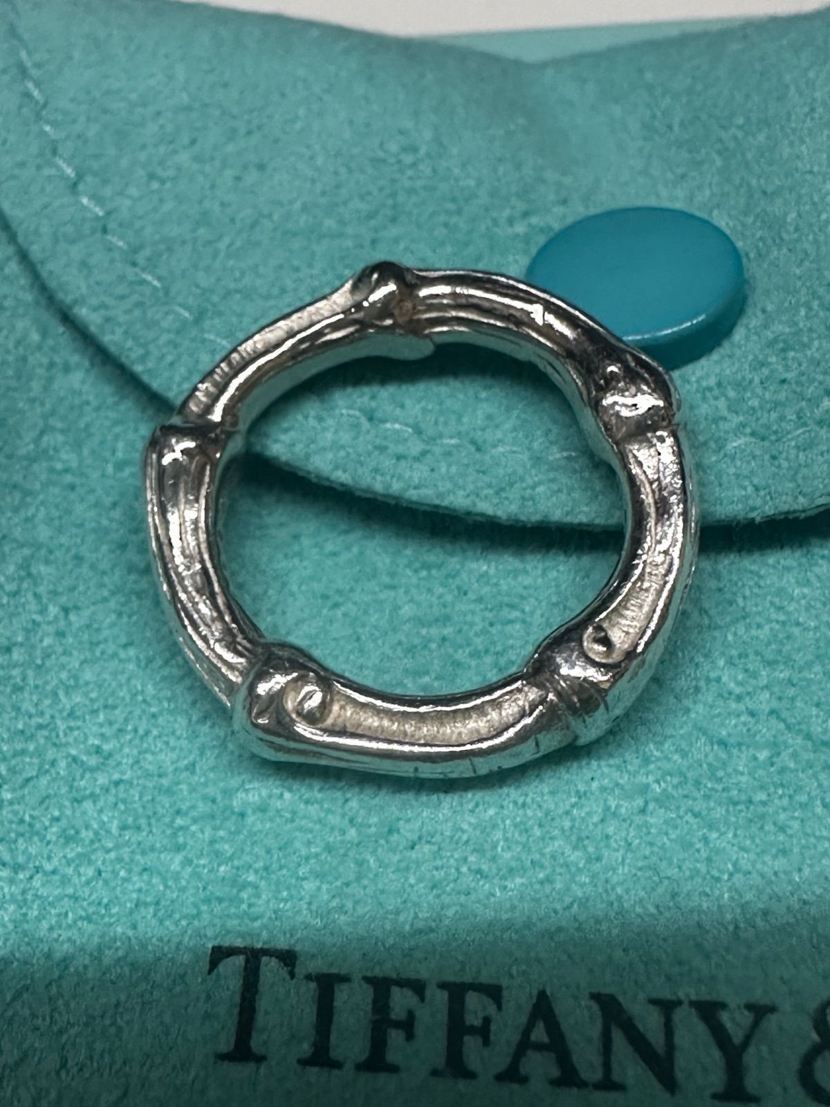 ティファニー Tiffany & Co. バンブー リング シルバー925 廃盤品 8号