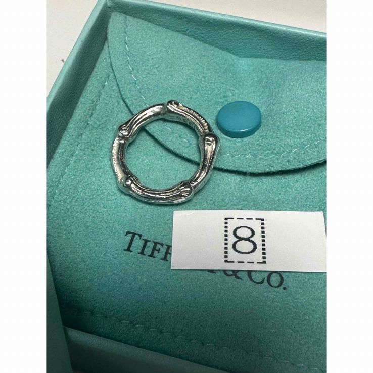 ティファニー Tiffany & Co. バンブー リング シルバー925 廃盤品 8号