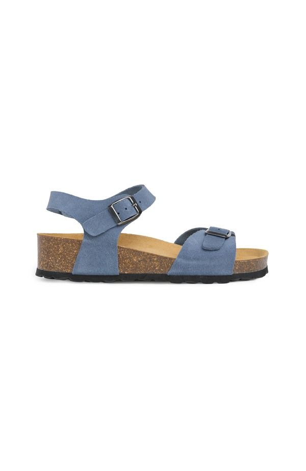 ケルティックアンドコー レディース シューズ サンダル スエード Celtic Co Lowedge Double Buckle Suede Sandal Women Cobalt コバルト