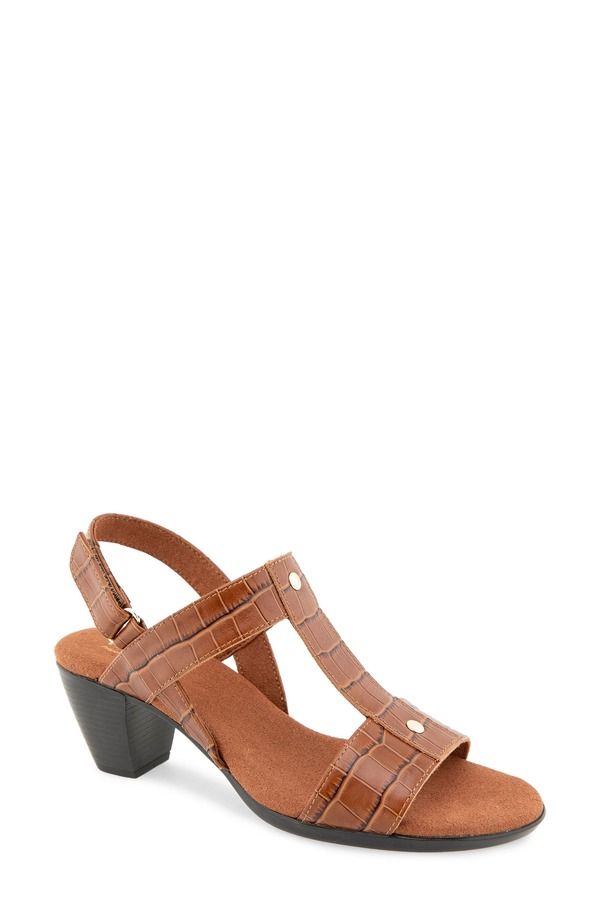 ムンロー レディース シューズ サンダル Munro Willow Slingback Sandal Women TAN LEATHER CROCO タン 37,570円