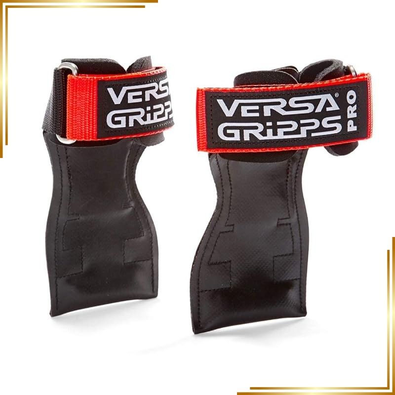 【新品】 Versa Gripps PRO バーサパワーグリップ 筋力トレーニング・リストストラップ made in the USA (Orange/オレンジ, R/L:18.1-20.5cm) 1
