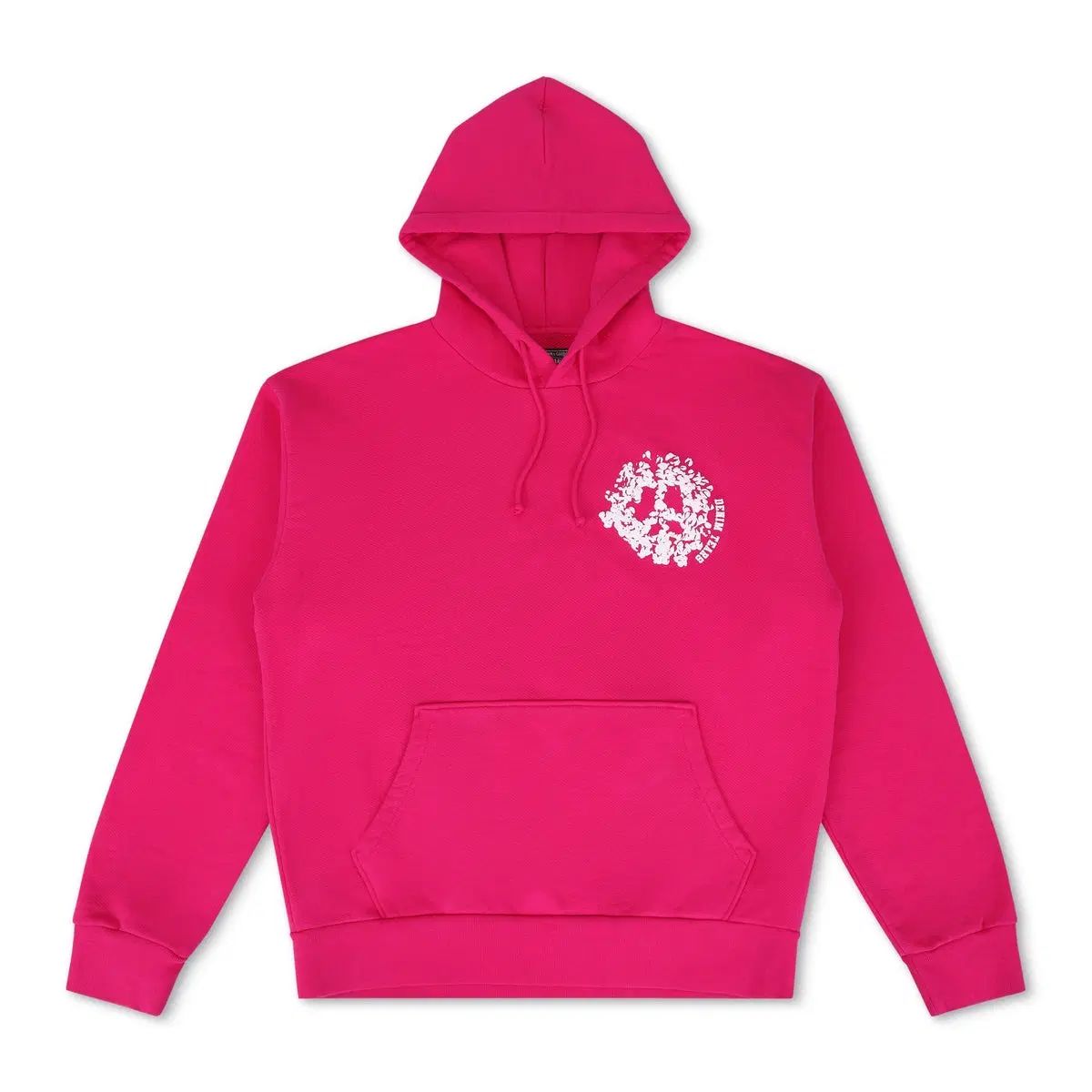 新品 デニム ティアーズ (Denim Tears) メンズ デニム ユニバーシティ フーディー ピンク 白 M / L / XL