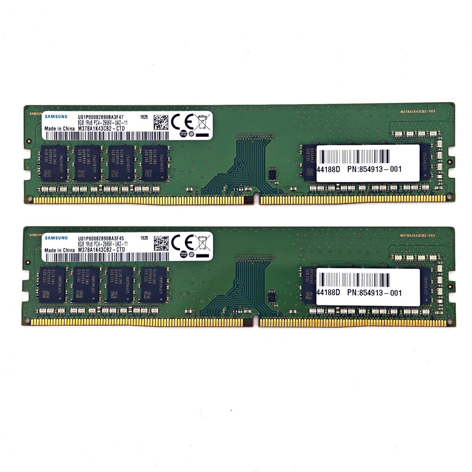 삼성 데스크탑 PC 메모리 DIMM DDR4-2666 8GB x 2 카드 총 16GB
