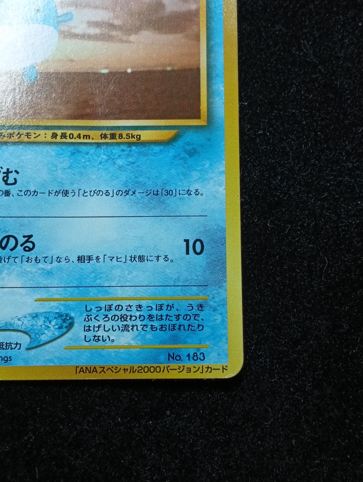 ANAマリル×2/ポケモンジェットでゲットだ！2000」プレゼントカード 旧裏 ポケモンカード 旧裏 マリル_ANAポケモンジェット「ジェットでゲットだ