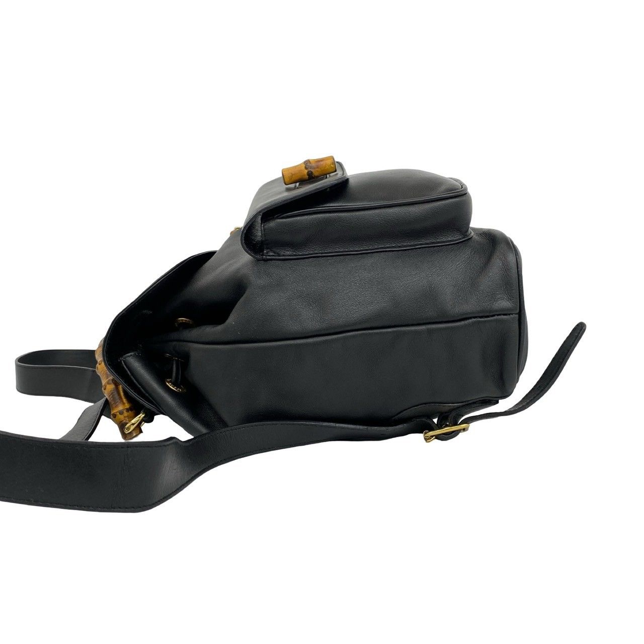 極 美品 GUCCI グッチ オールドグッチ ヴィンテージ バンブー レザー