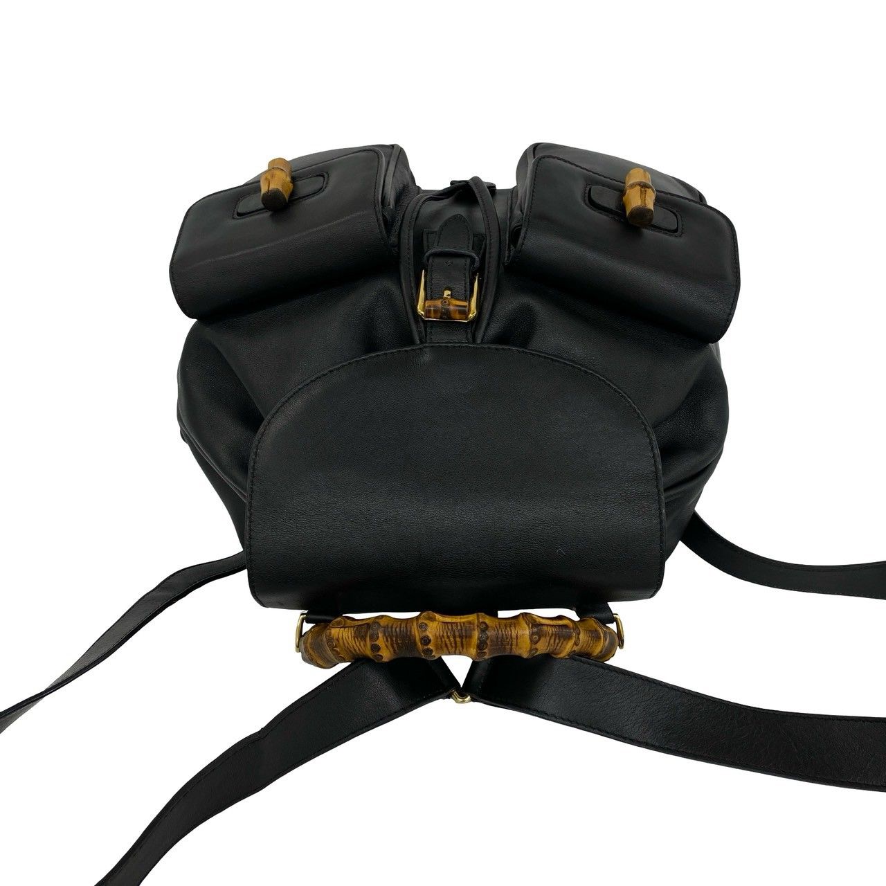 極 美品 GUCCI グッチ オールドグッチ ヴィンテージ バンブー レザー