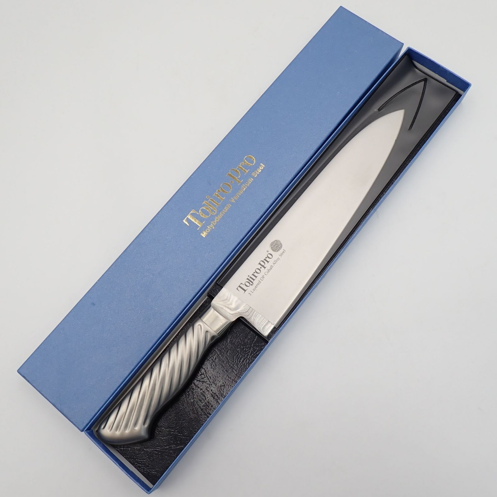 未使用品 藤次郎 TOJIRO PRO F-617 洋出刃 240mm DPコバルト合金鋼割込 包丁#16834