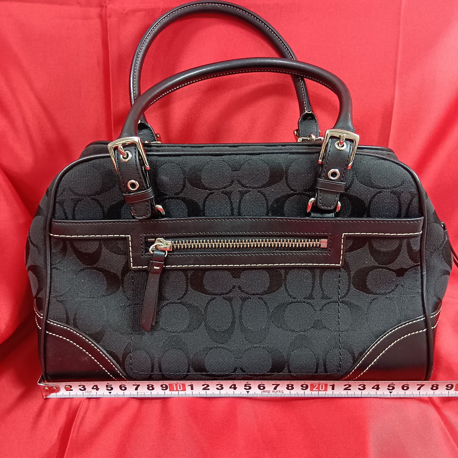 美品✨コーチ ハンドバッグ シグネチャー 8K05 ミニボストン キャンバス 黒 COACH 8K05 シグネチャー ミニボストン 黒 コーチ ☆ - メルカリ
