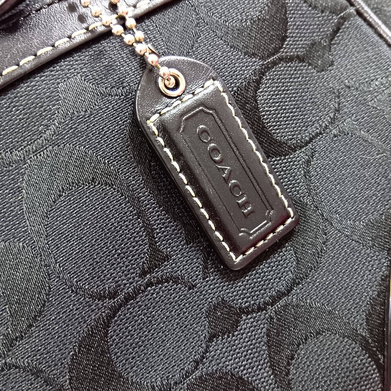COACH 8K05 シグネチャー ミニボストン 黒 コーチ ☆ - メルカリ