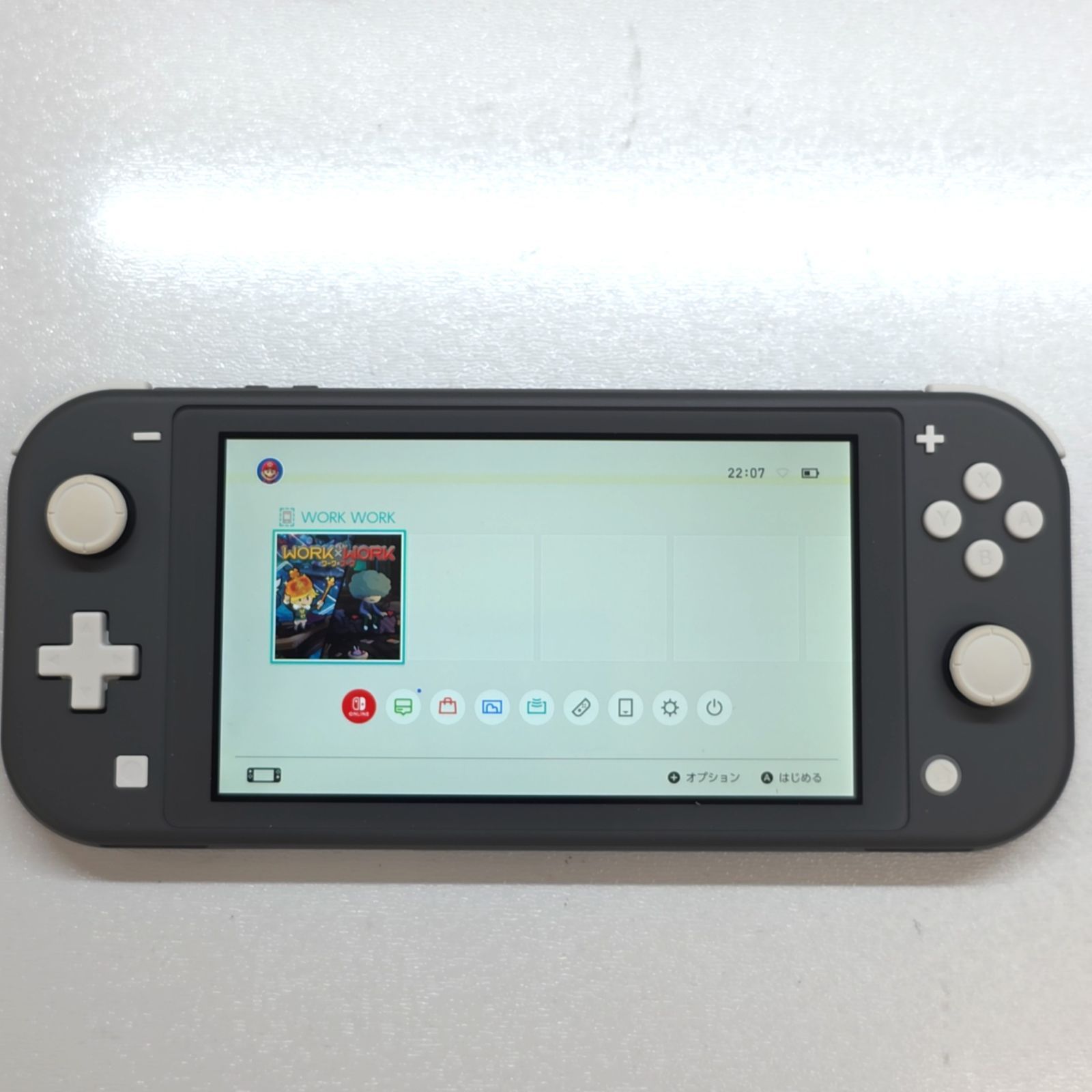 任天堂 Nintendo Switch Lite グレー 本体 動作確認済 液晶難あり