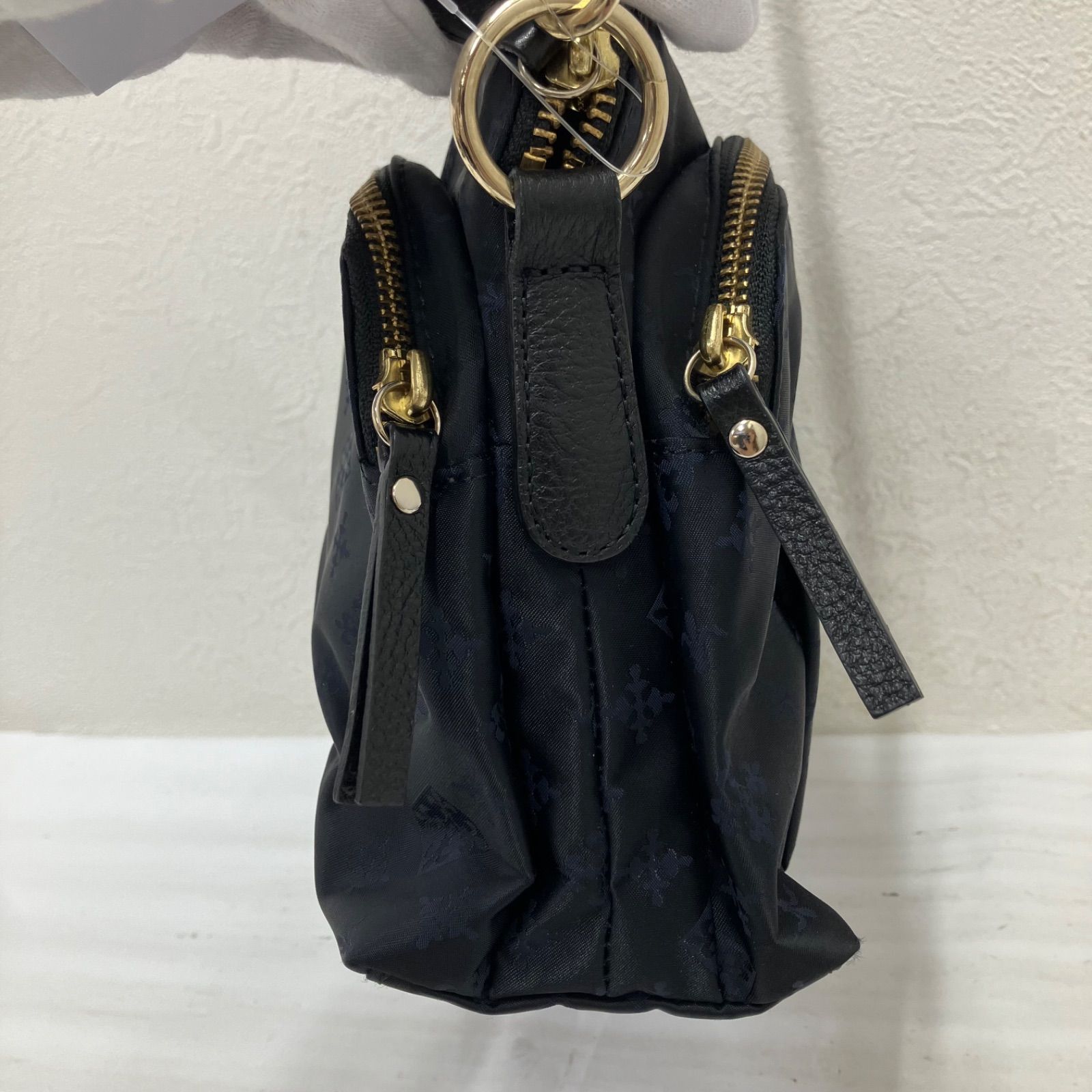 【russet】ショルダーバッグ♡ Made in Japan 9031 russet ラシット ショルダーバッグ ネイビー モノグラム ナイロン
