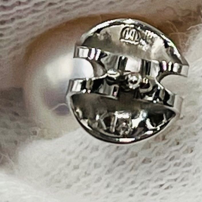 中古】MIKIMOTO/ミキモト/K18/パール/ピアス/約8.6mm/両耳/M刻印