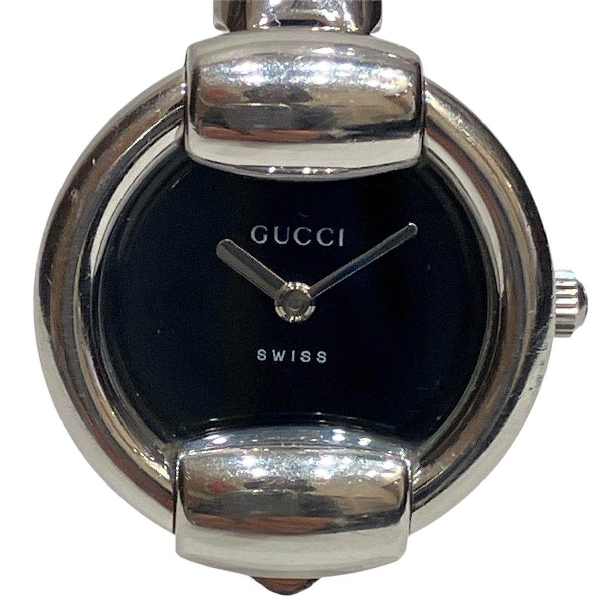 グッチ GUCCI 腕時計 総重量約40g SS SS クオーツ ブラック文字盤