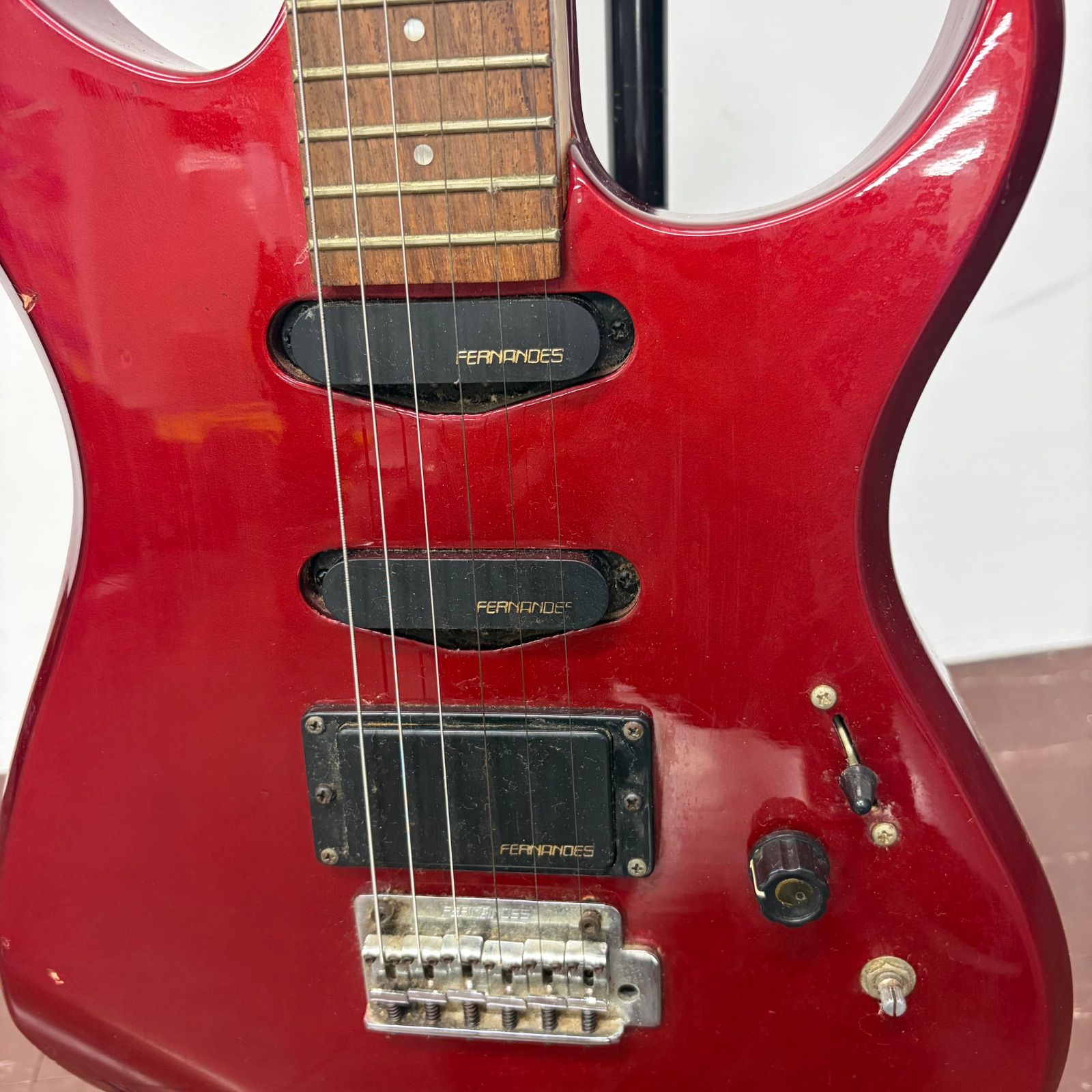 FERNANDES フェルナンデス エレキギター レッド SSH 台湾製