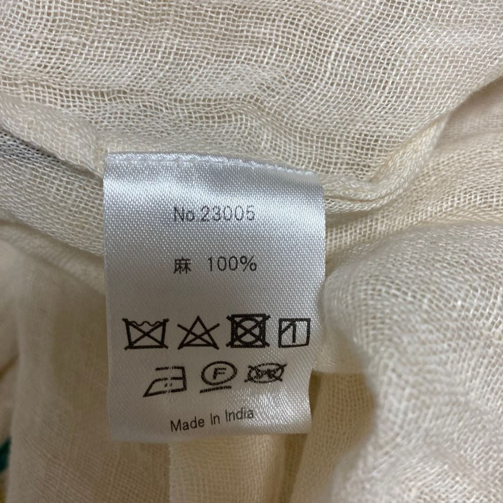 Velnica ヴェルニカ リネン Vネック ロング ワンピース アイボリー