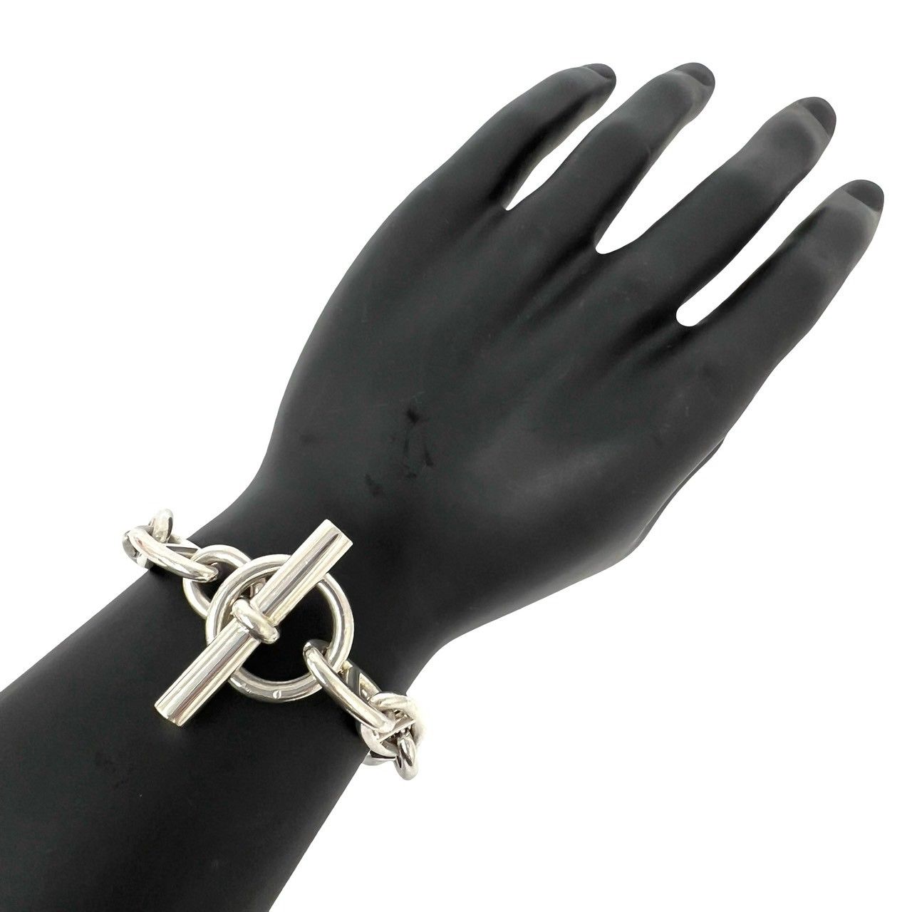 GM13 シルバーブレスレット sv925 極 美品 箱付き HERMES エルメス シェーヌダンクル GM 13コマ