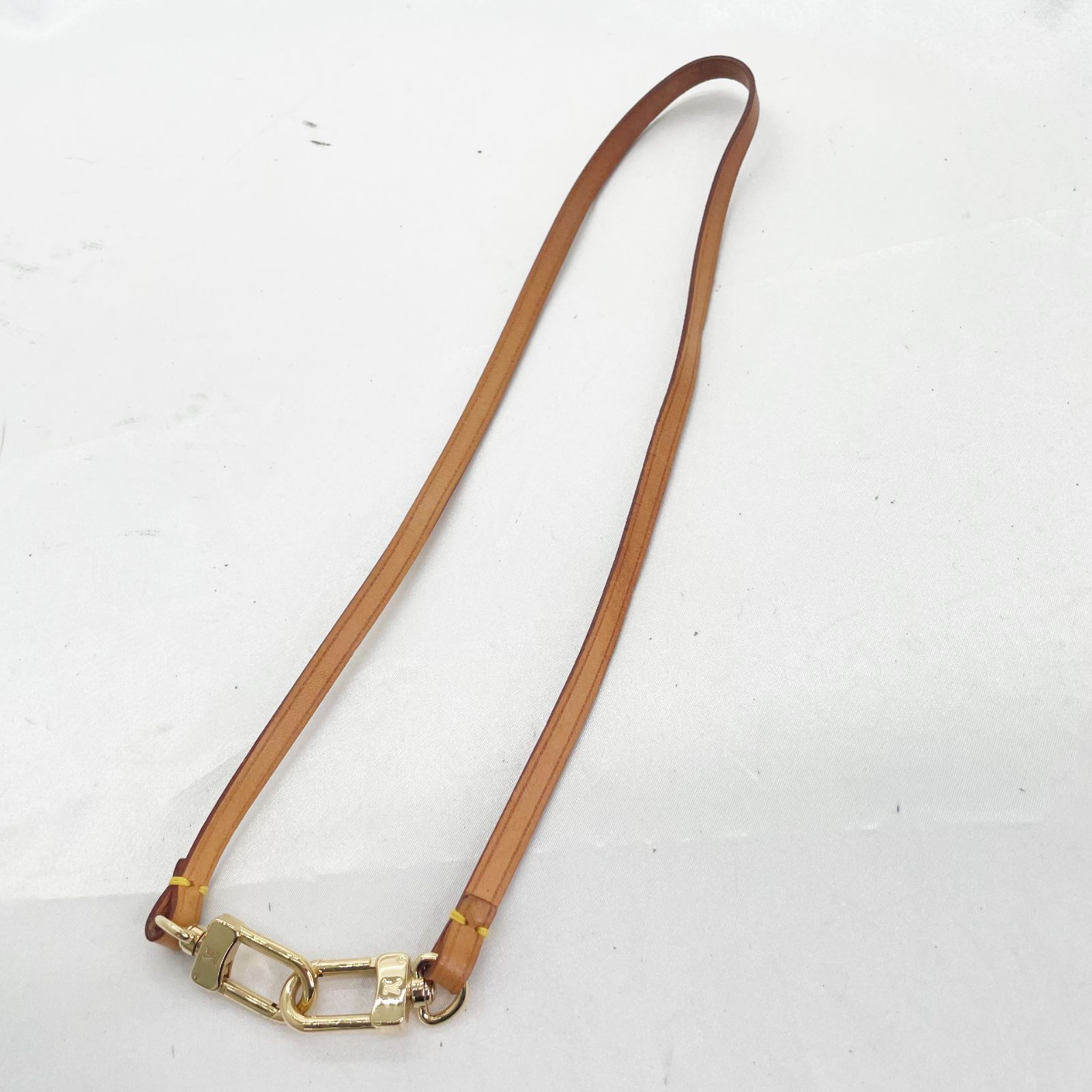ルイヴィトン LOUIS VUITTON ショルダーストラップ ヌメ革 ひび割れなし ベージュ 良品