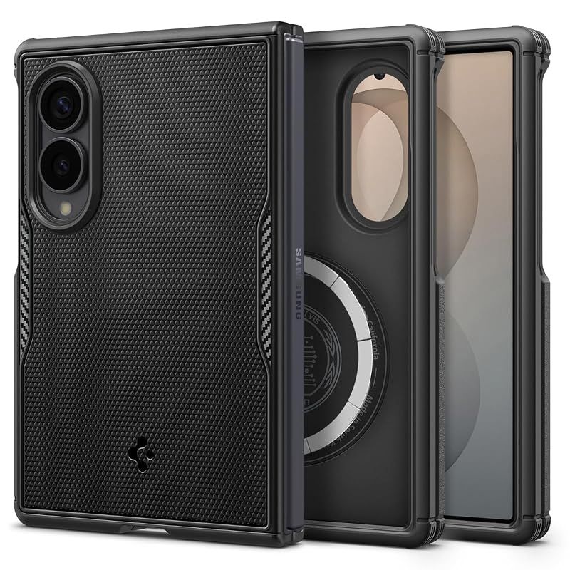 【新品】 Spigen 【Samsung 公式認定】 Galaxy Z Fold8 ケース コアアーマー ・マグフィット (マット・ブラック) 0
