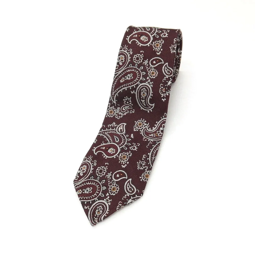 タイユアタイ【未使用品タグ付】　TIE YOUR TIE ペーズリー　ネクタイ 中古】タイユアタイ TIE YOUR TIE シルク ジャカード ペイズリー柄