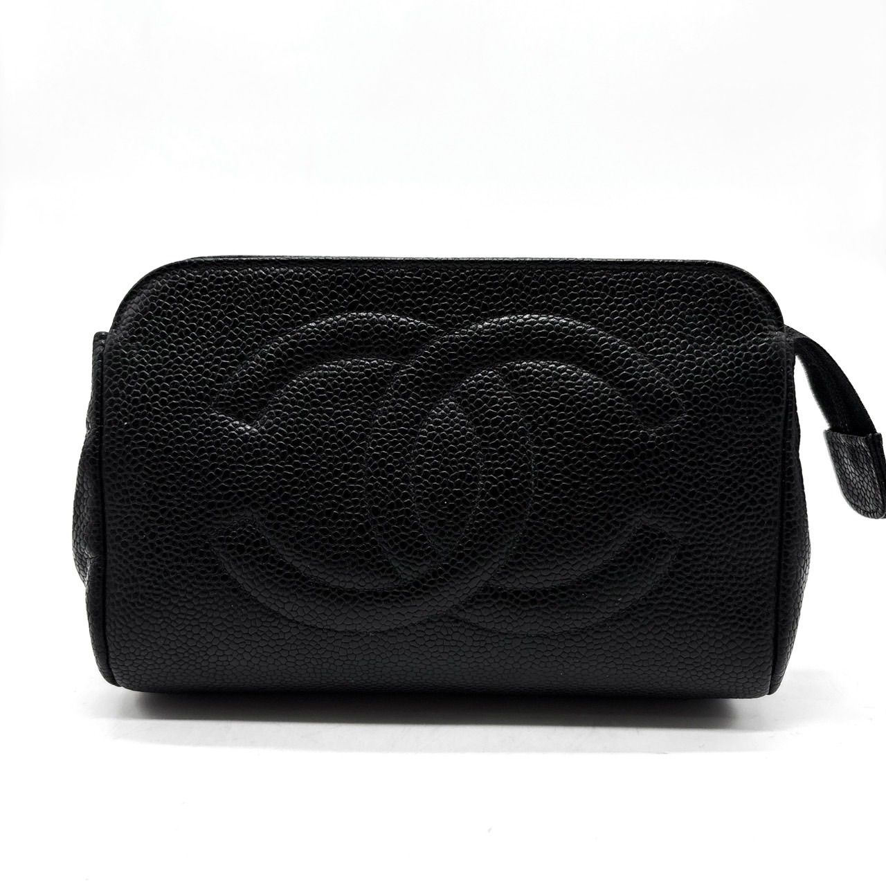 良品】CHANEL シャネル ポーチ キャビアスキン デカココ Y2K pouch