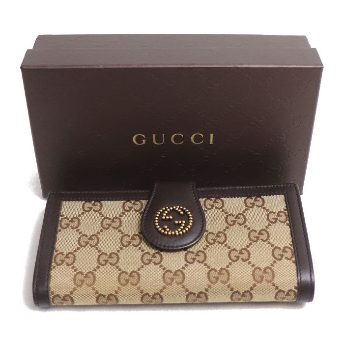 GUCCI グッチ インターロッキングG 長財布 ベージュ 269970 レディース