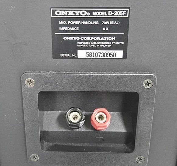 ONKYO オンキヨー オンキョー トールボーイスピーカー ペア D-205F
