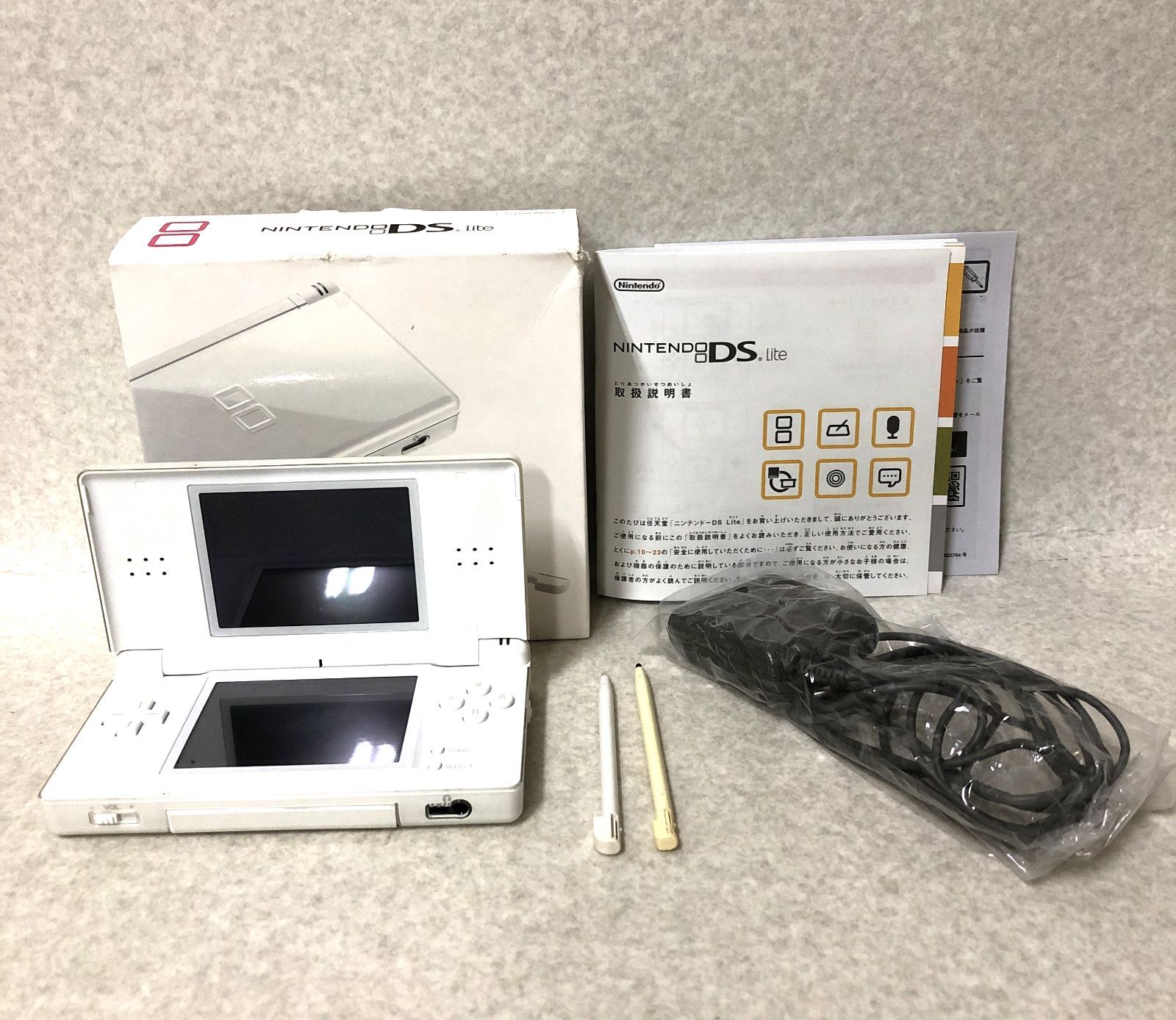 D1518 닌텐도 DSi 크리스탈 화이트 TWL-001 작동 확인 268414509