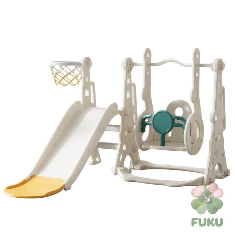 【新品】滑り台 すべり台 滑り台とブランコセット バスケットゴール ブランコ三段階調整可 遊具 室内遊具 屋内 家庭用 大型遊具 プレゼント 耐荷重40kgerfg 8,925円