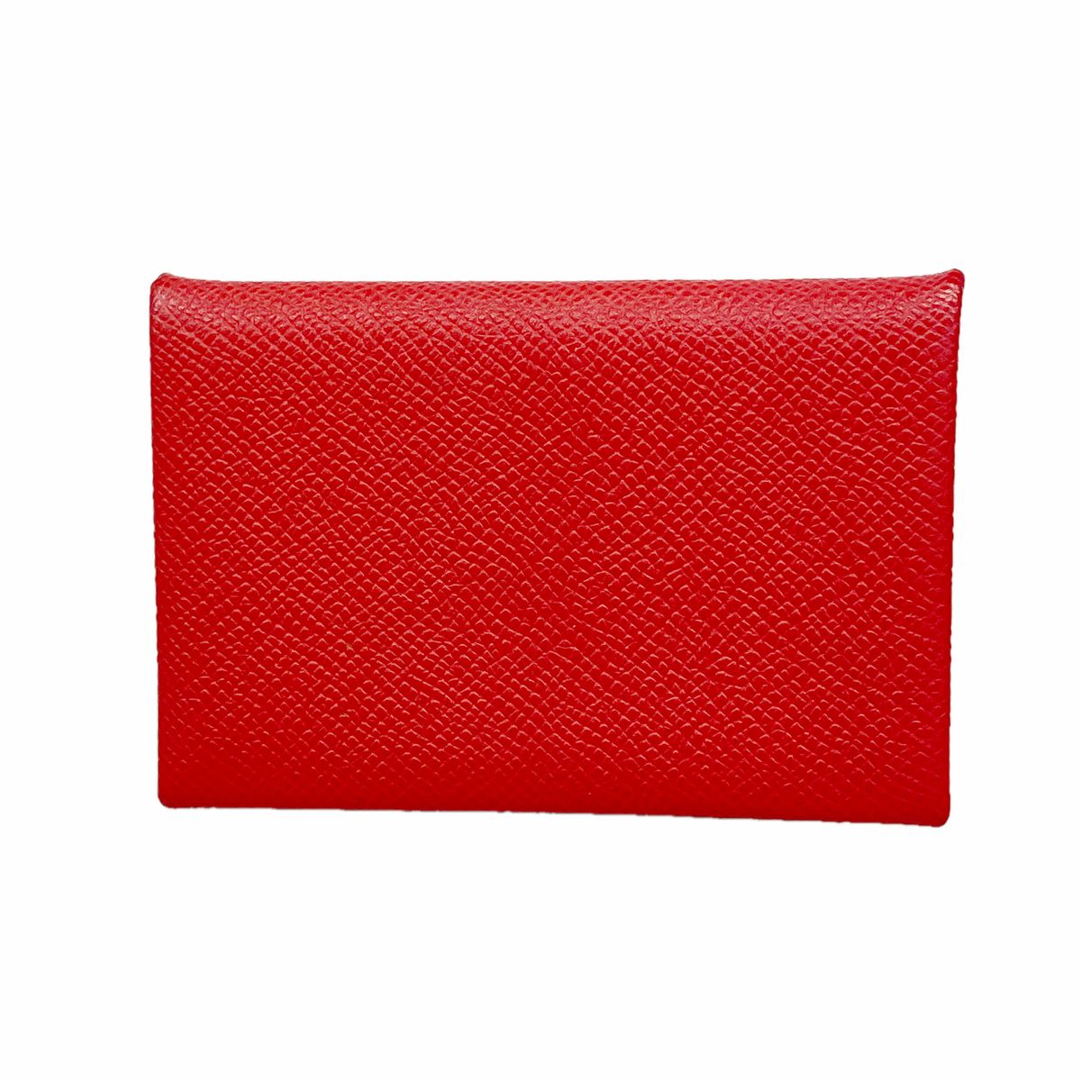 【6ic3658】エルメス カードケース カルヴィ ヴォーエプソン ルージュクー シルバー金具 D刻印【中古】レディース 28,821円