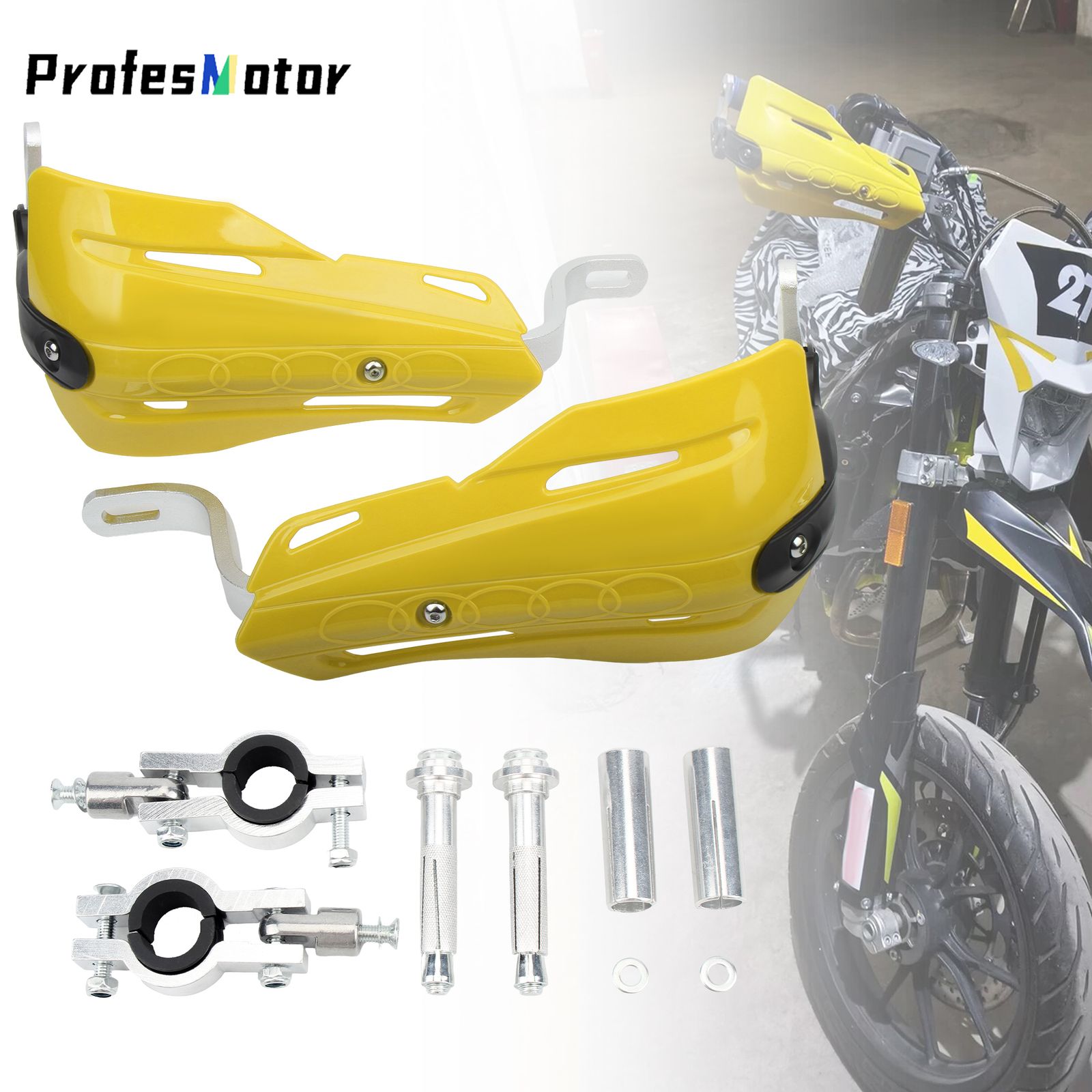 KTM SX EXC/ホンダCRF/ヤマハYZ 用 ユニバーサルハンドガード 22MM/28MM対応 6,566円
