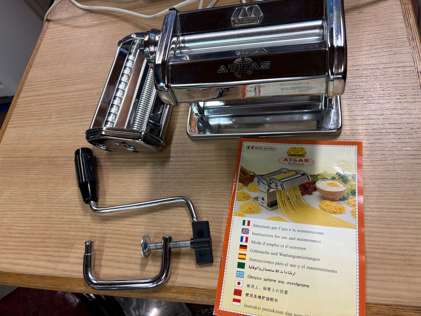 ATLAS アトラス パスタマシン パスタメーカー 手動式 取扱説明書付き