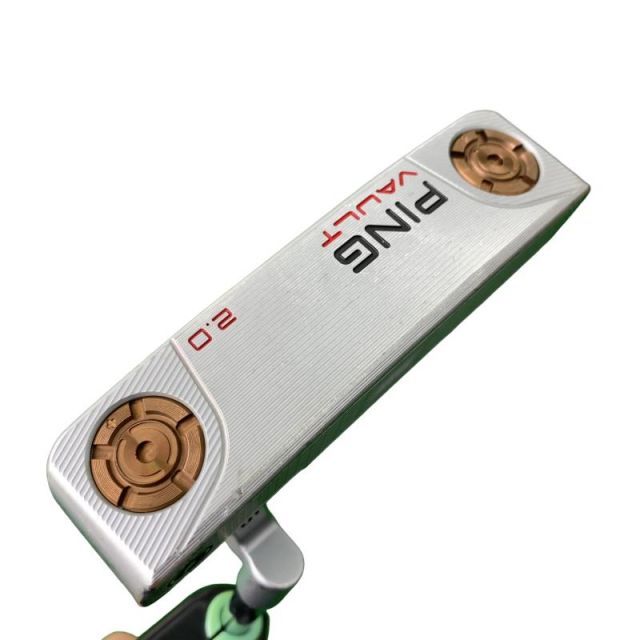 【中古】 ピン VAULT 2.0 DALE ANSER プラチナム(365g) 35インチ(PP61グリップ) パター PT スチール (フレックスその他) メンズ 男性用 右利き 右用 Cランク ゴルフクラブ 18,246円