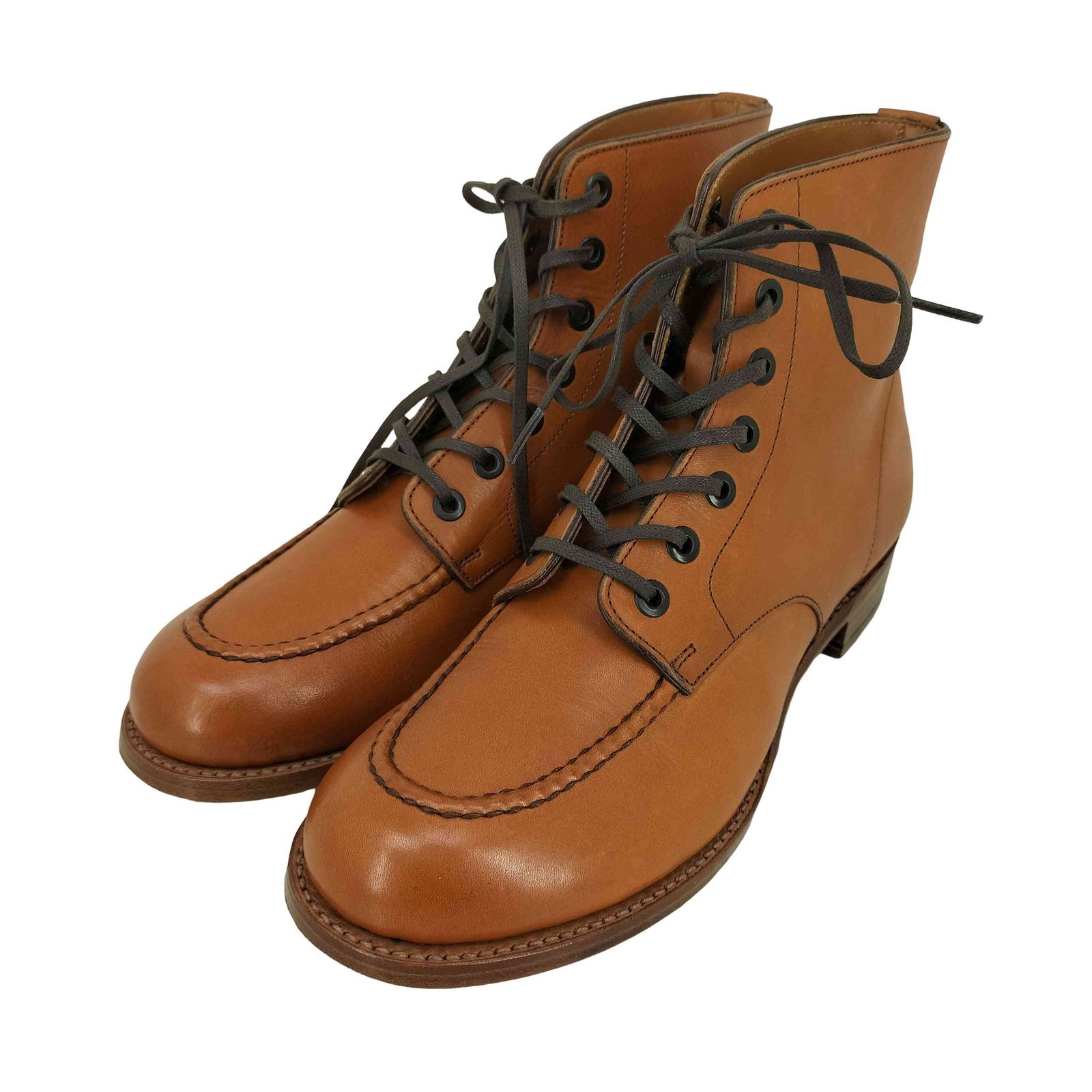 ショセ CHAUSSER Uモカ レースアップブーツ レディース JPN：24