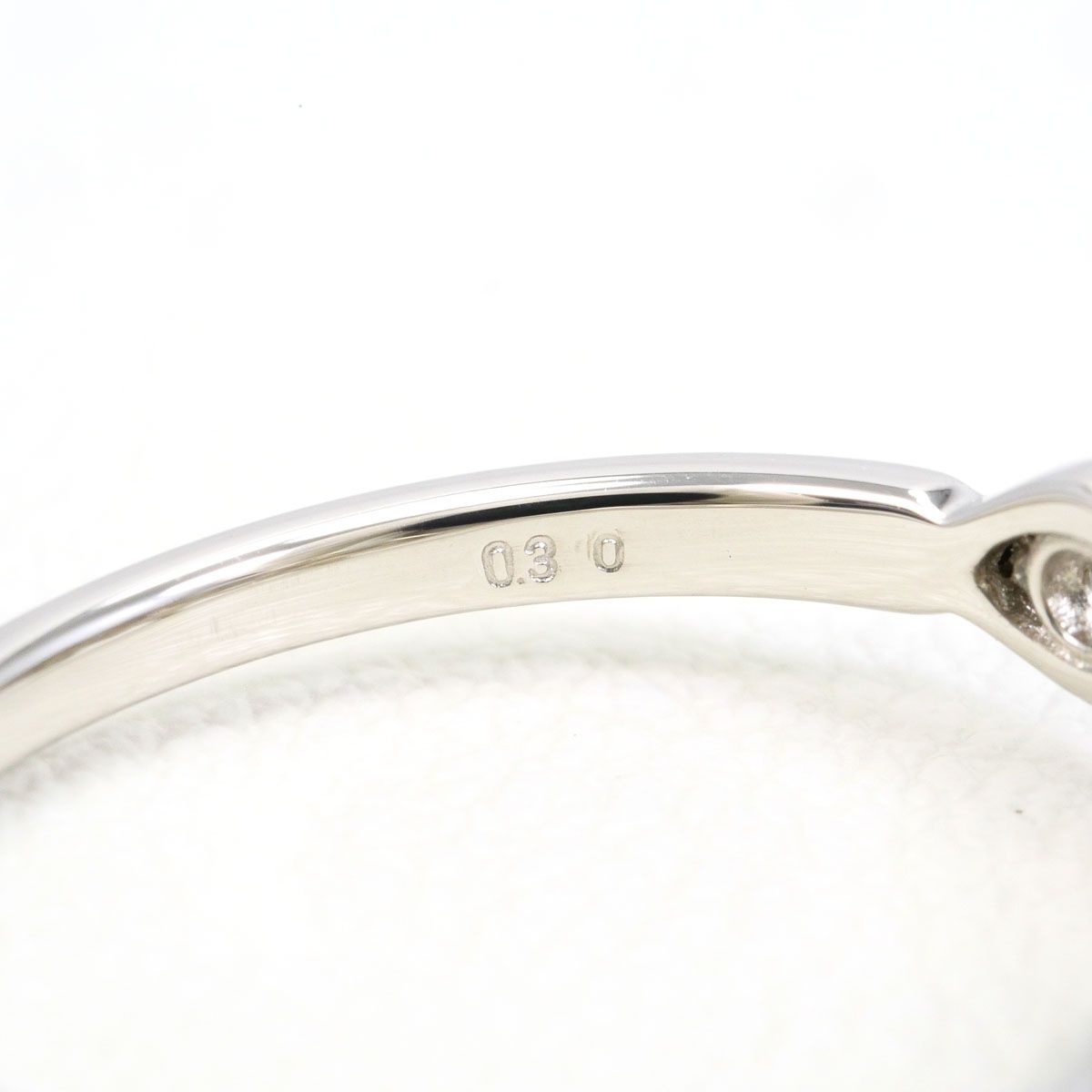 PT950/プラチナ リング・指輪 11号 ダイヤモンド 0.30ct 総重量約2.3g