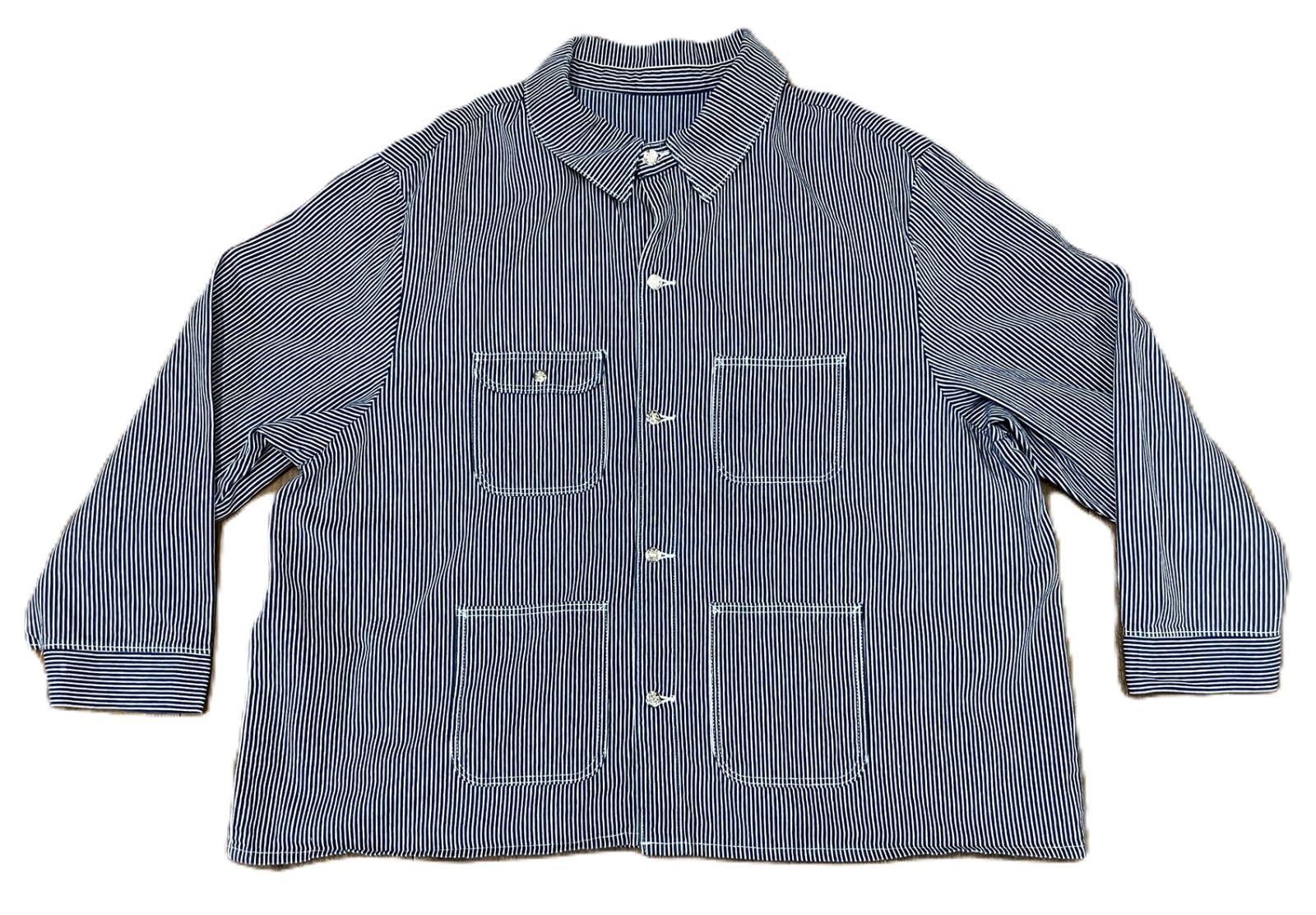 1980s USA製 POINTER BRAND ヒッコリーストライプ カバーオール / SIZE