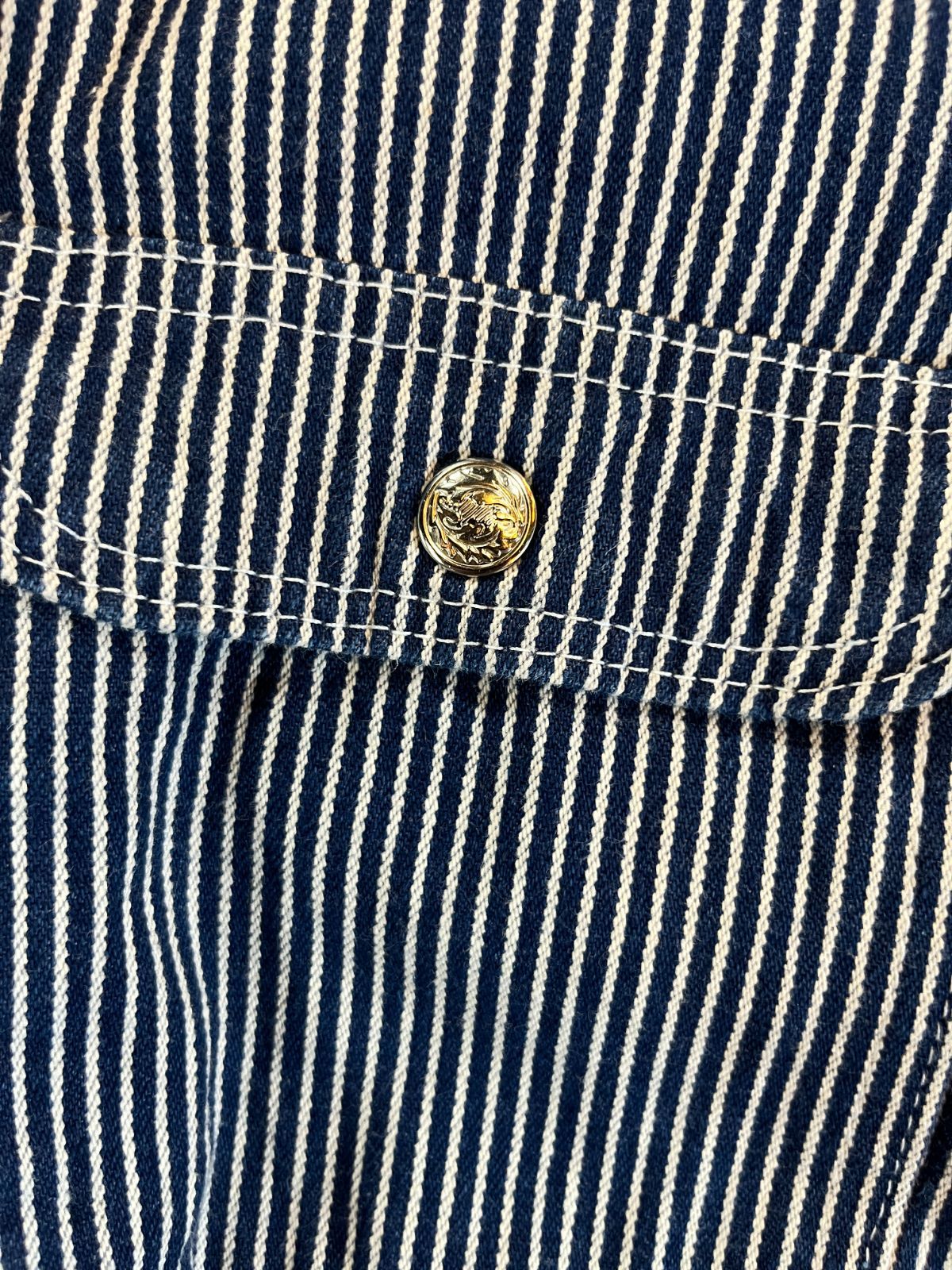 1980s USA製 POINTER BRAND ヒッコリーストライプ カバーオール / SIZE