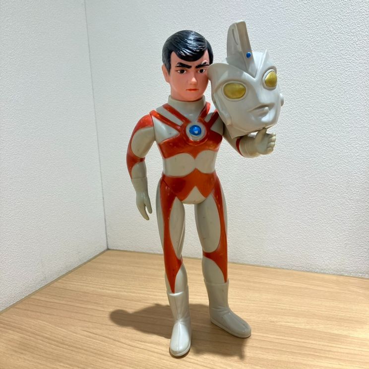 TASB/【当時物】ウルトラマンAエース　ブルマァク　面取れ　全長約38ｃｍ