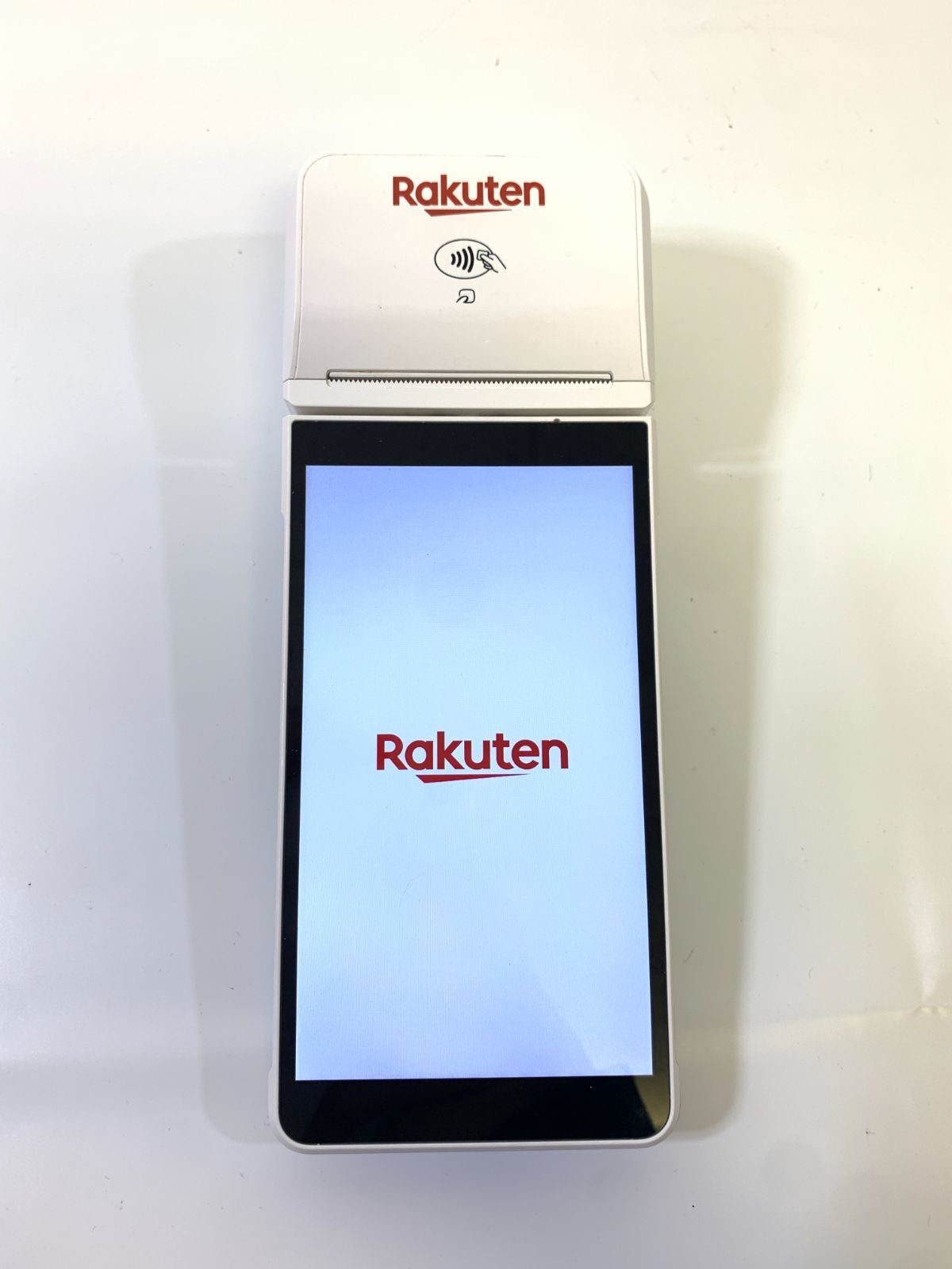 楽天ペイ ターミナル端末 MASP01 カードリーダー白 ジャンク品 ◇楽天ペイ ターミナル Rakuten MASP01 ホワイト プリンター 一体型