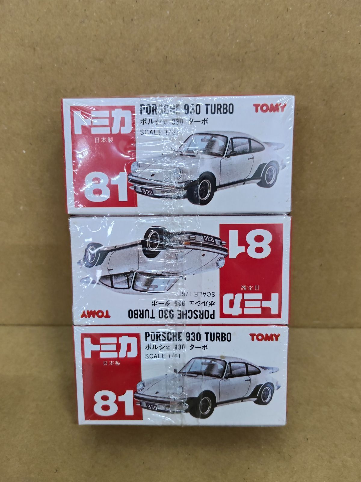 891951 【新品未開封】トミカ ポルシェ 930 ターボ 日本製 シュリンク 赤箱 絶版 当時物