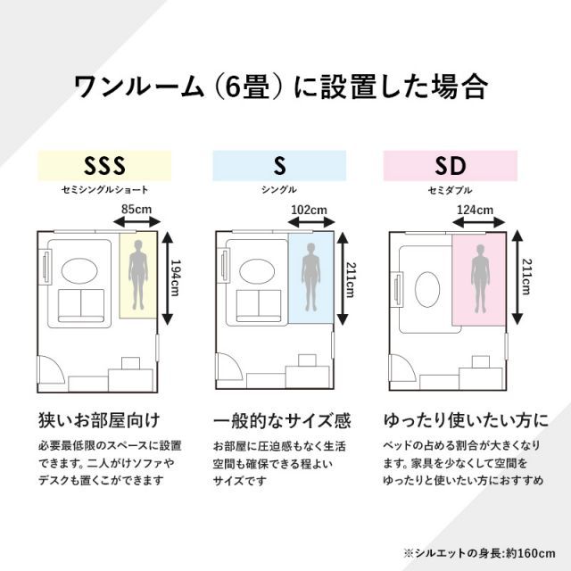 引出し付シングルベッド (約)幅104×奥行211×高さ82×床面高31cm MB-5034S-R