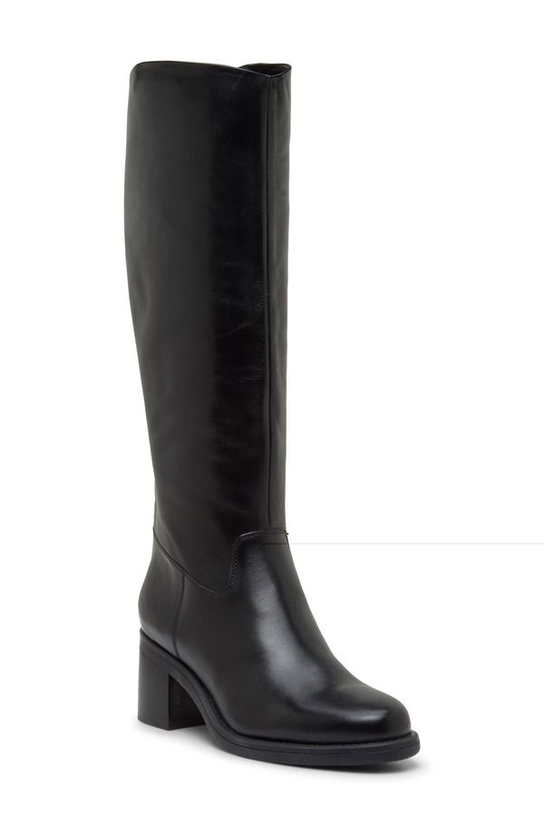 ヴィンスカムート レディース シューズ ブーツ・レインブーツ Vince Camuto Alesa Knee High Boot Women BLACK ブラック