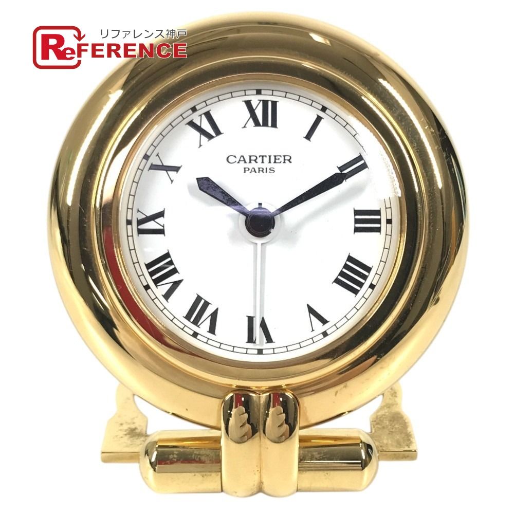 CARTIER カルティエ 置時計 コリゼ ロゴ ウォッチ トラベルクロック