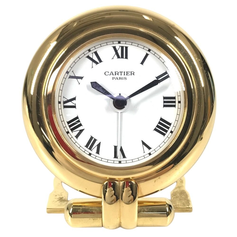 CARTIER カルティエ 置時計 コリゼ ロゴ ウォッチ トラベルクロック