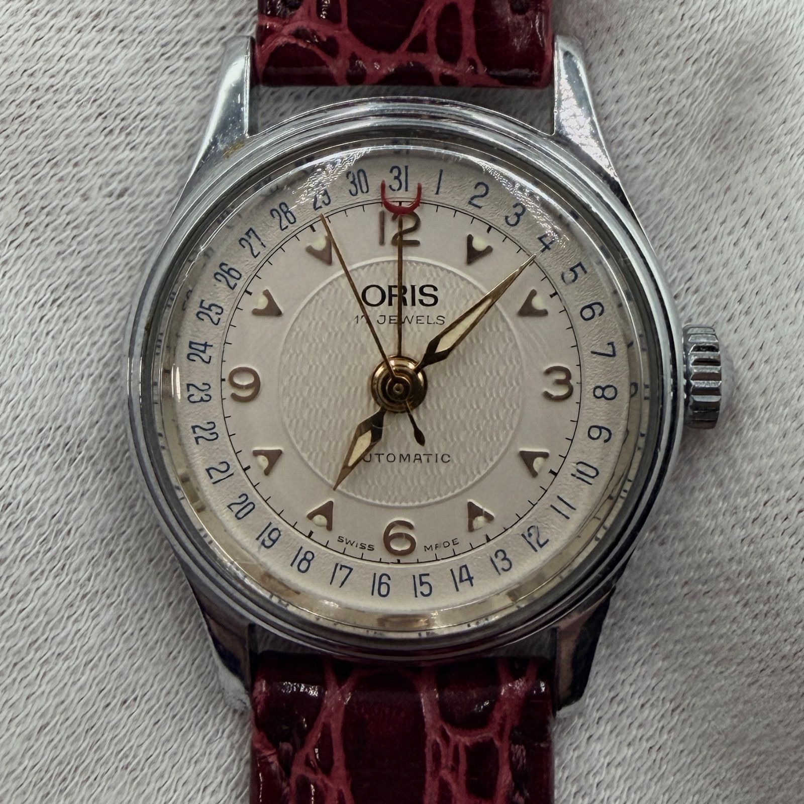 ! ORIS オリス 7405 ポインターデイト 17石 自動巻き レディース 稼働 美品