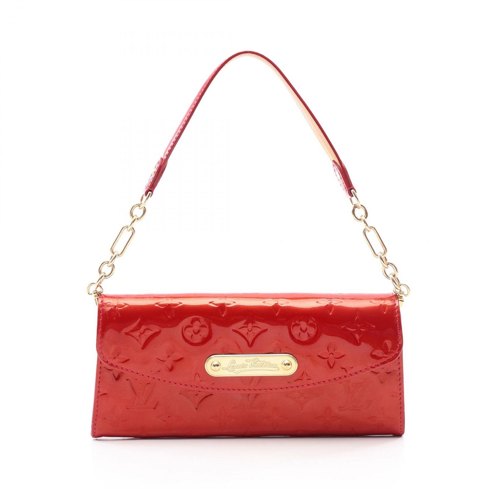 LOUIS VUITTON ルイ・ヴィトン サンセット ブルーバード モノグラムヴェルニ ポムダムール ハンドバッグ