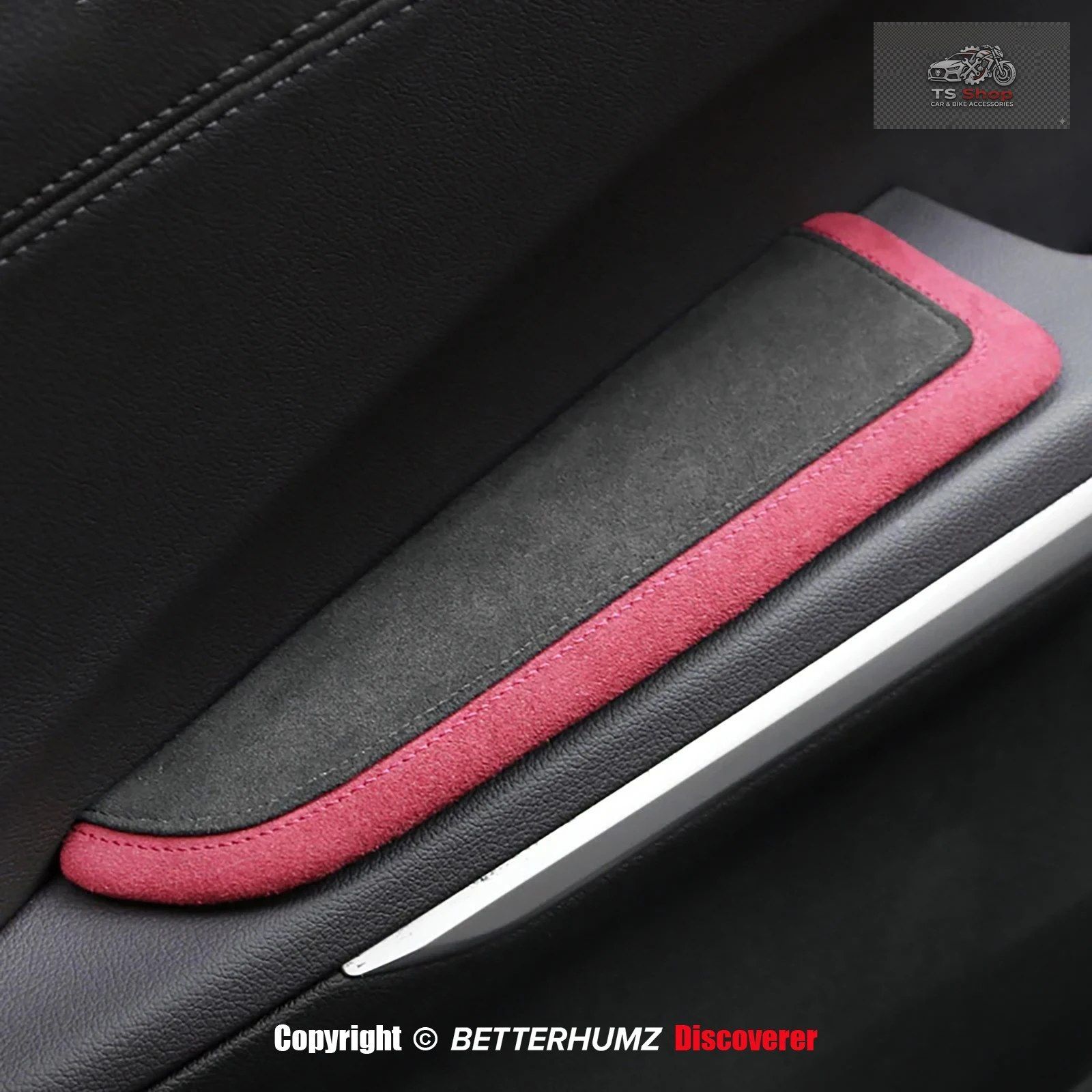 アルカンターラ製カーアームレストパッドドアハンドルマット BMW E90 F30 F32 G20 3シリーズ F10 F07 G13 X4