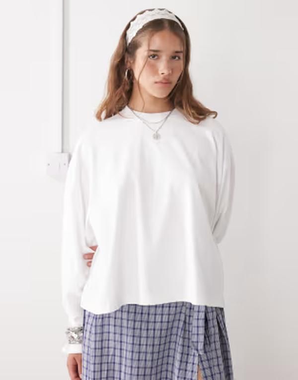 ライオネス レディース トップス Tシャツ クルーネック コットン Lioness Bloom cotton long sleeve crew neck boxy Tshirt Porcelain ホ 18,801円