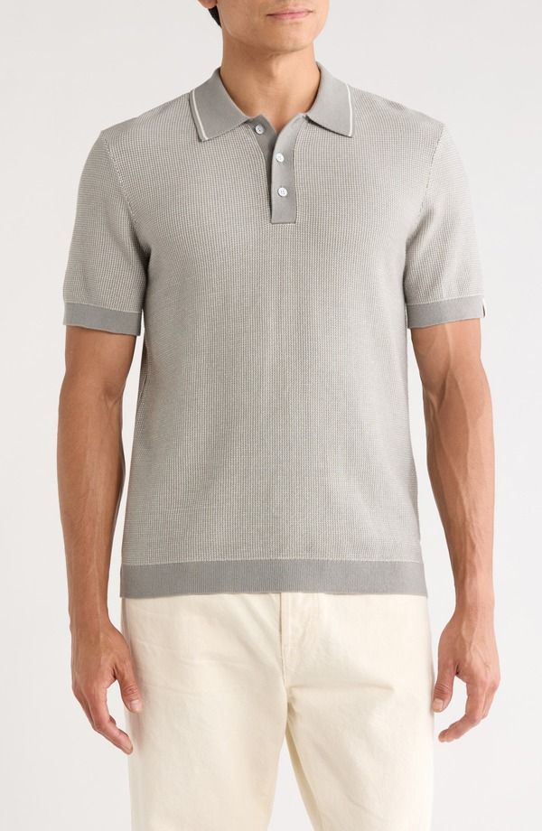 ラグアンドボーン メンズ トップス ポロシャツ rag bone Oliver Polo MIST GREY グレー 49,680円